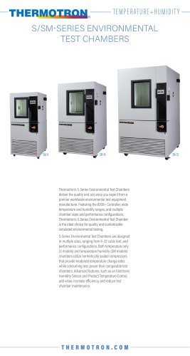 S/SM-SERIES ENVIRONMENTAL TEST CHAMBERS