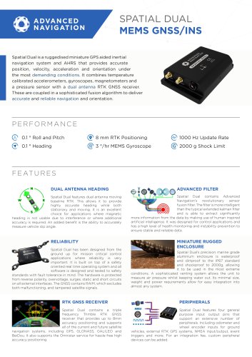 SPATIAL DUAL MEMS GNSS/INS