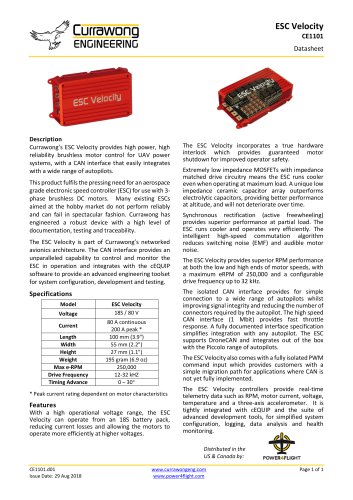 ESC Velocity