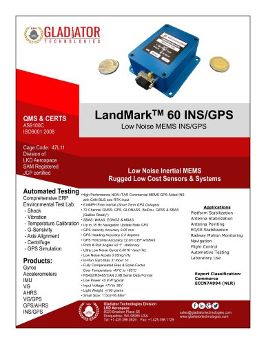 LandMark™60 INS/GPS