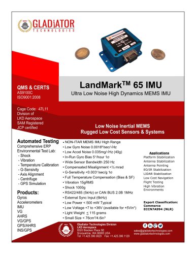 LandMark™65 IMU