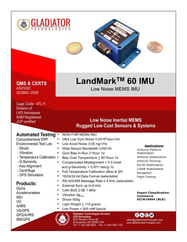 LandMark TM 60 IMU