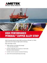 High performance Pfinodal® copper alloy Strip