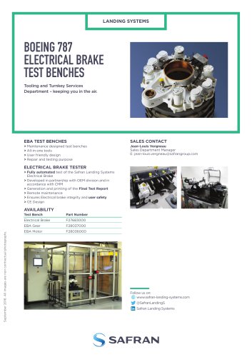 BOEING 787 ELECTRICAL BRAKE TEST BENCHES