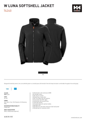 W LUNA SOFTSHELL JACKET