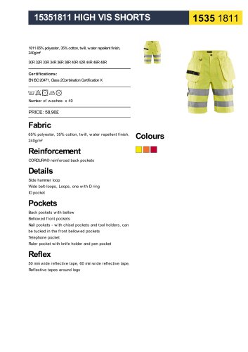 15351811 HIGH VIS SHORTS