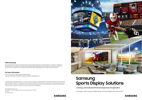 Samsung Sports Display Solutions