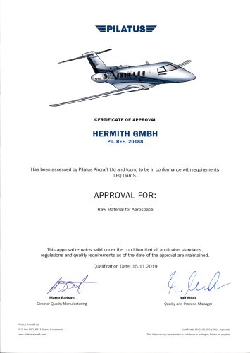 Pilatus Approval