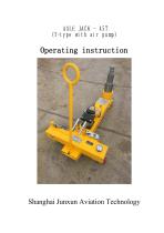 Axle Jack 45 ton(T-type with air pump)