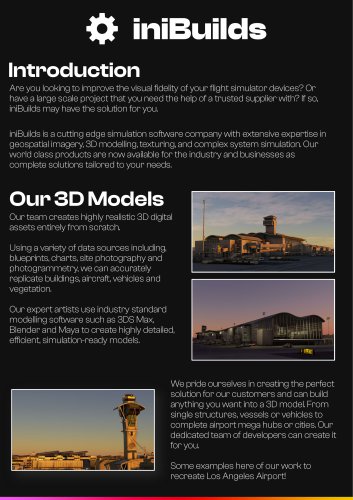 iniBuilds 3D Services