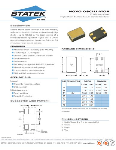 HGXO OSCILLATOR