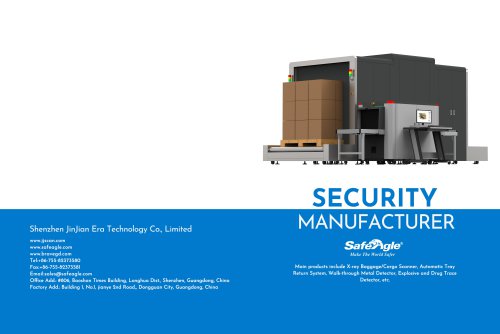 Safeagle X-ray Tray Return Metal Explosive Detector Catalog