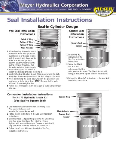 SEAL INSTALLATION 