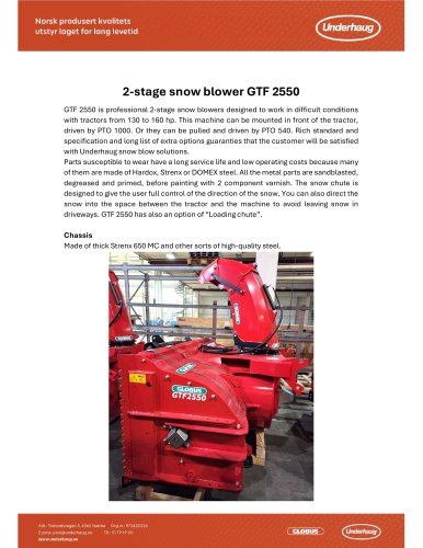 GTF 2550 