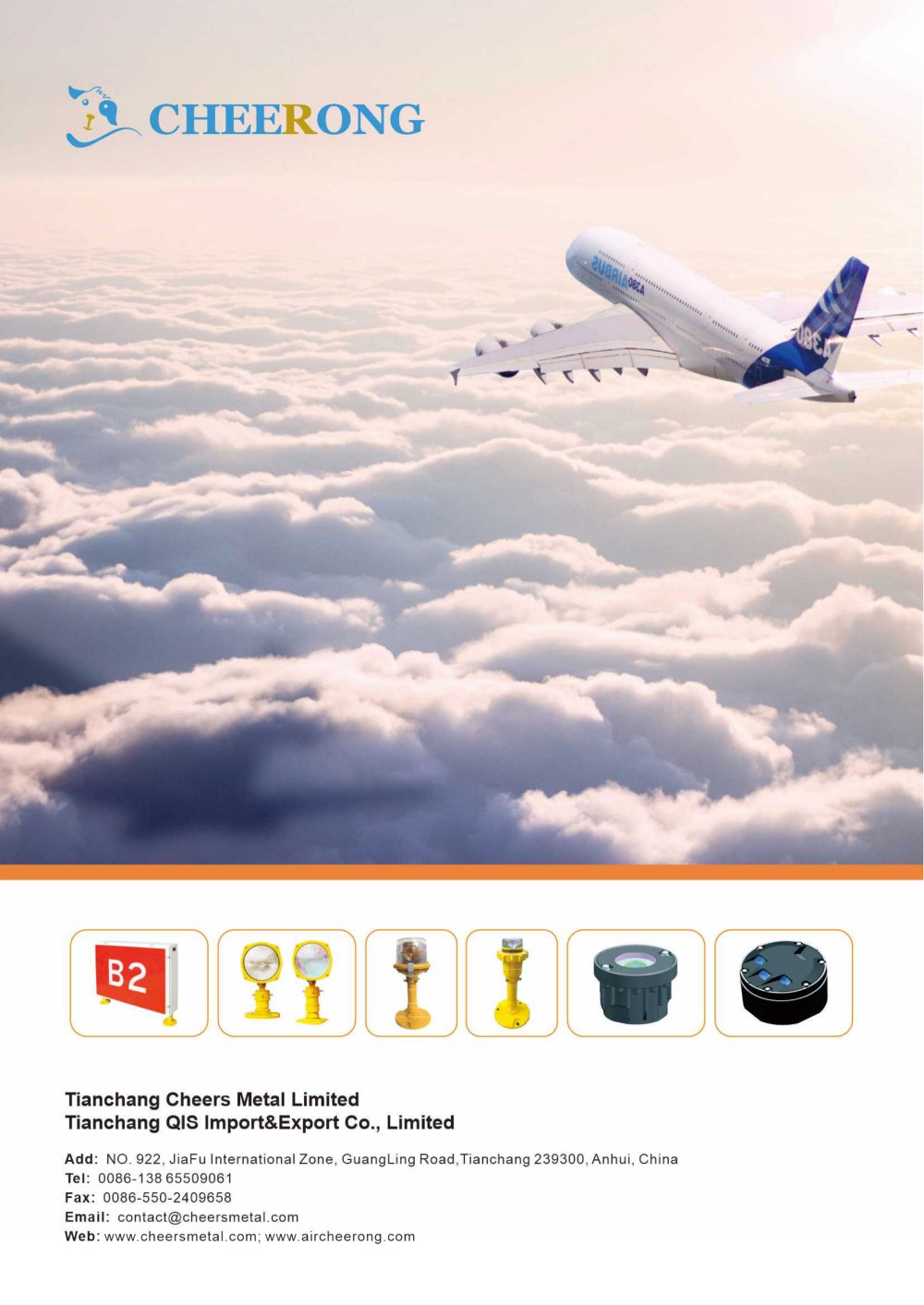 Cheers Metal Airport Navigation Light - Tianchang Cheers Metal Limited / Tianchang Avn Gse Nanjing Ltd.